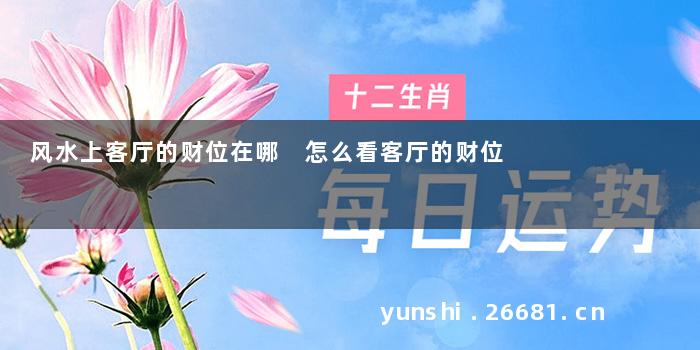 风水上客厅的财位在哪 怎么看客厅的财位